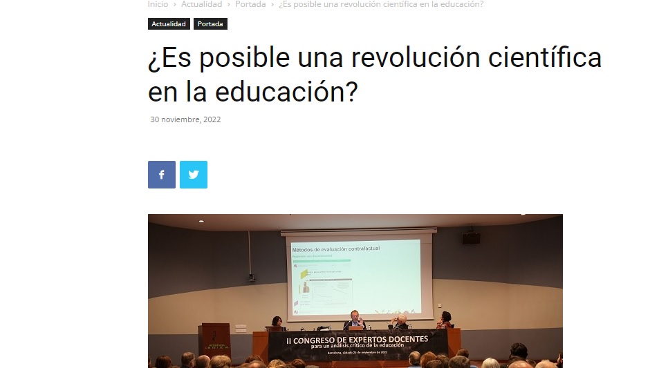 Lee más sobre el artículo CATALUNYA VANGUARDISTA/ ¿Es posible una revolución científica en la educación?