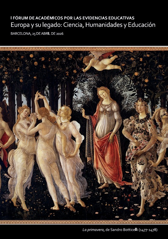 I FÓRUM DE ACADÉMICOS POR LAS EVIDENCIAS EDUCATIVAS "Europa y su legado: Ciencia, Humanidades y Educación"