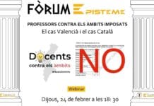 «PROFESORES CONTRA LOS ÁMBITOS IMPUESTOS»: El caso Valenciano y el caso Catalán