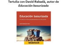Tertulia con David Rabadà, autor de «Educación basurizada»